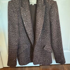 L'Agence Brown Boucle Blazer Size 8